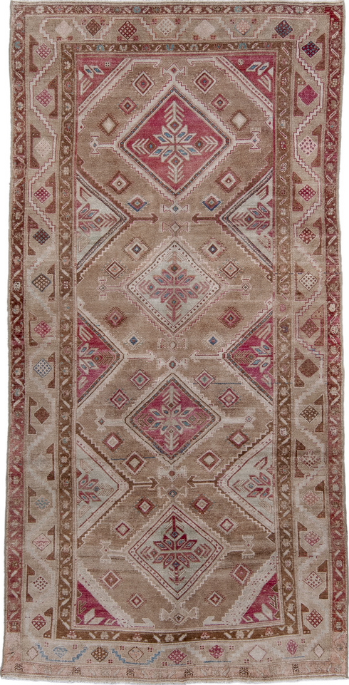 Antique Hamadan Runner Rug (5' x 10')
